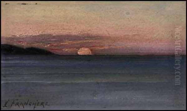 Dusk Oil Painting by Joseph-Charles Franchere