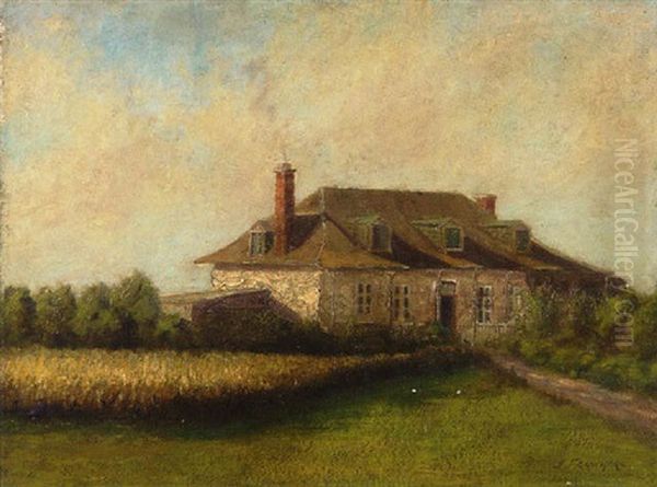 Country House Oil Painting by Joseph-Charles Franchere