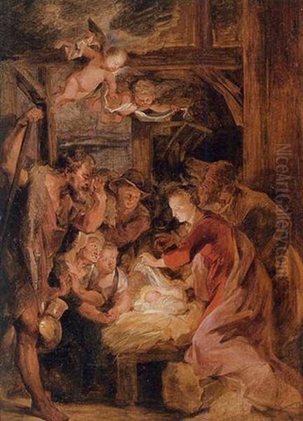 The Adoration Of The Magi Oil Painting by Lucas Franchoys the Younger