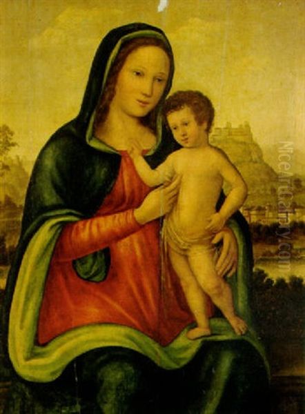 Madonna Con Bambino Oil Painting by Francesco Francia