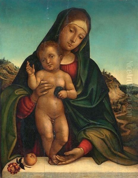 Madonna Col Bambino Oil Painting by Giacomo Francia