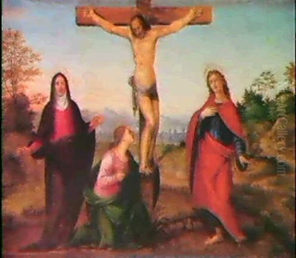 Crucifixion Oil Painting by  Franciabigio