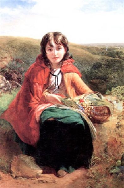 Red Riding Hood Oil Painting by John Deffett Francis