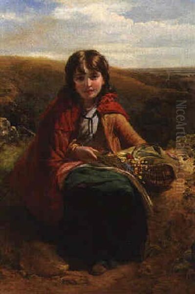 Little Red Riding Hood Oil Painting by John Deffett Francis