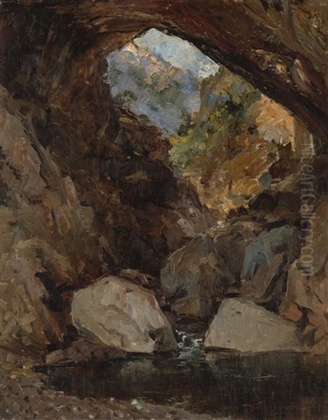 Tonto's Bridge, Arizona Oil Painting by John Bond Francisco