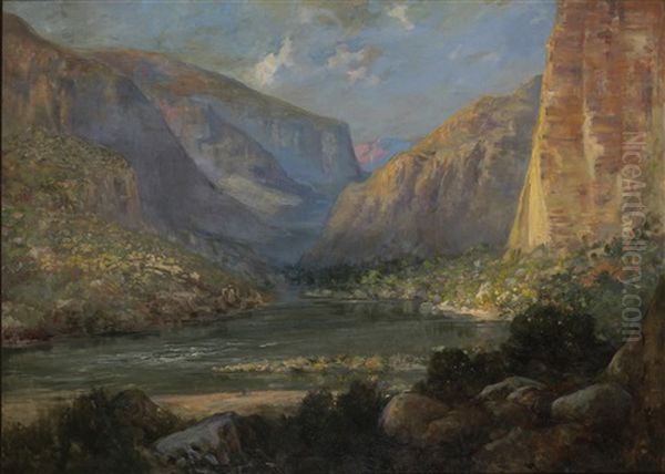 The Apache Trail Oil Painting by John Bond Francisco