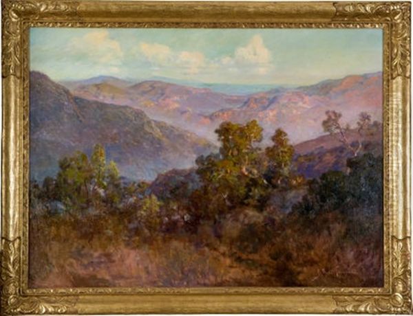 The Foothills Of California, Tejon Ranch Oil Painting by John Bond Francisco