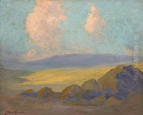 Rocks In The Desert Oil Painting by John Bond Francisco