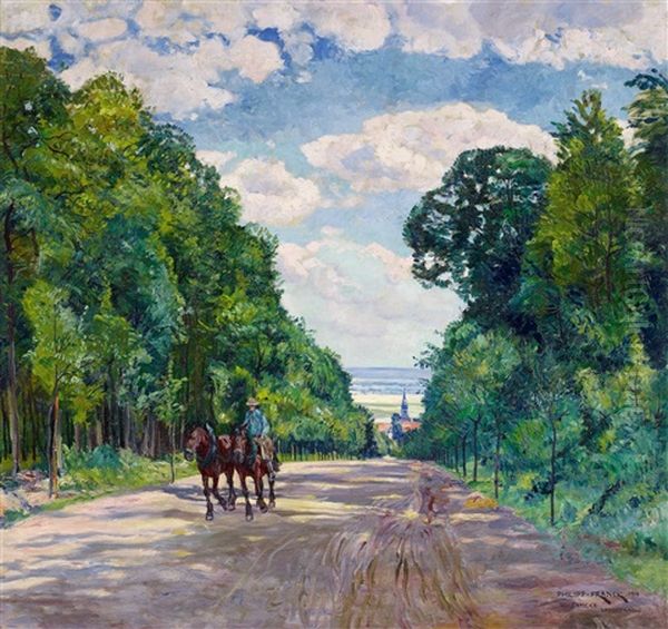 Schermcke Landstrase Oil Painting by Philipp Franck