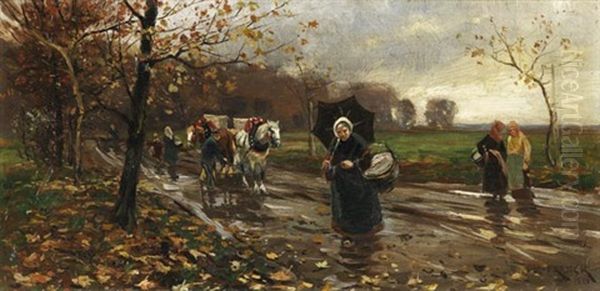 Herbsttag Oil Painting by Philipp Franck