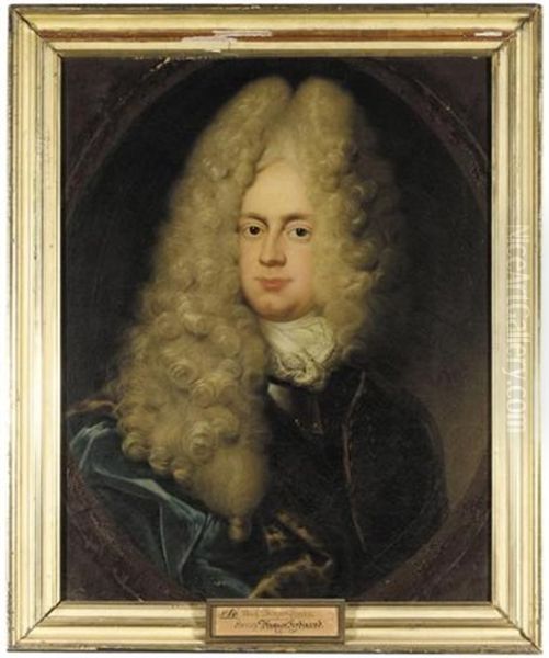 Portrait Of Duke August Ferdinand Of Brunswick-bevern Oil Painting by Bernhard Christoph Francke