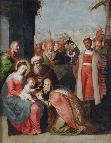 Adorazione Dei Magi Oil Painting by Frans Francken III