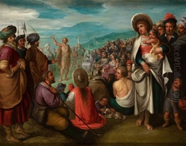 Predicacion De San Juan Bautista Oil Painting by Frans Francken III