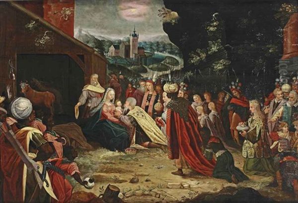 The Adoration Of The Magi Oil Painting by Frans Francken III