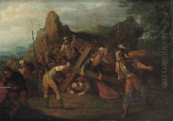 The Road To Golgotha Oil Painting by Frans Francken III