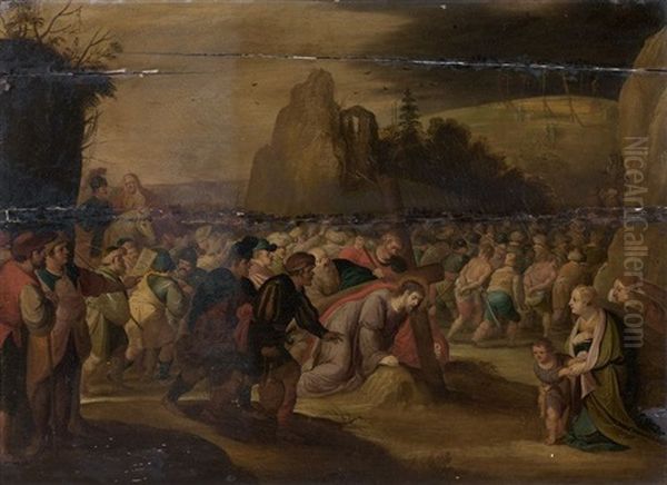 Le Portement De Croix Oil Painting by Frans Francken III