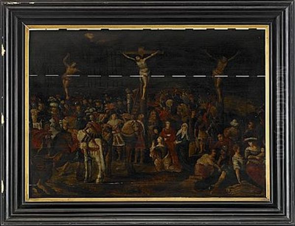 Korsfastelsen Oil Painting by Frans Francken III