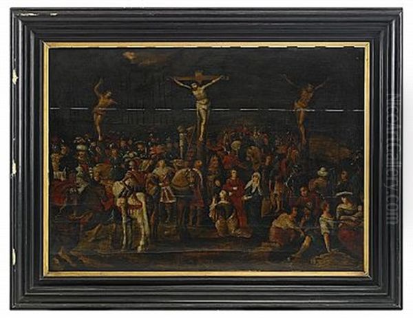 Korsfastelsen Oil Painting by Frans Francken III