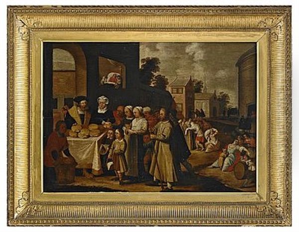 Utspisning Oil Painting by Frans Francken III