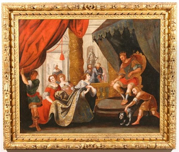 Beseeching The King Oil Painting by Frans Francken III