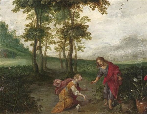 Noli Me Tangere Oil Painting by Frans Francken III