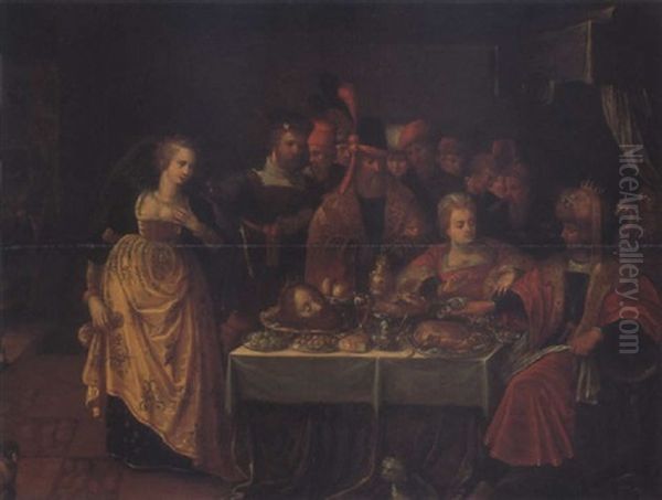 The Feast Of Herod Oil Painting by Frans Francken III