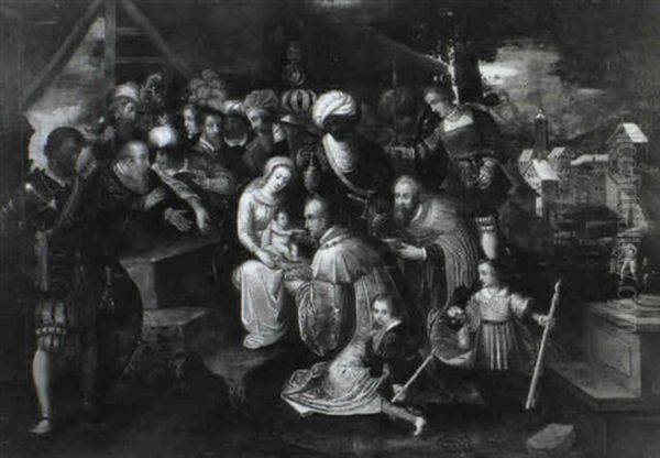 L'adoration Des Mages Oil Painting by Frans Francken III