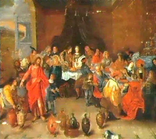 Les Noces De Cana Oil Painting by Frans Francken III