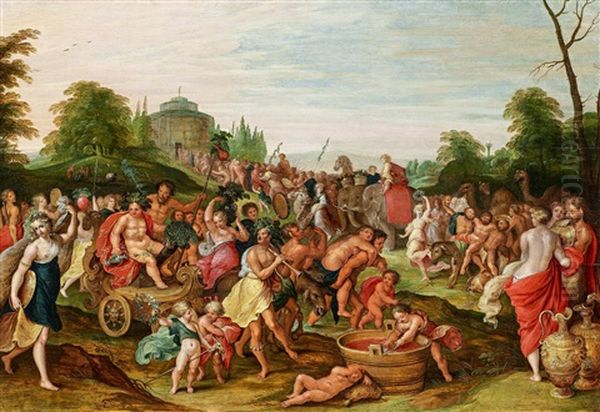 Der Triumphzug Des Bacchus Oil Painting by Hieronymus Francken III