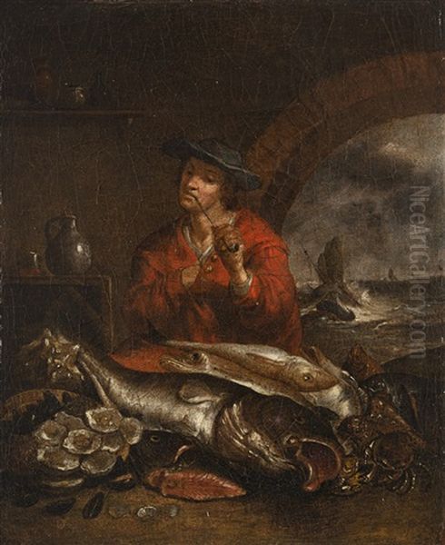 Pescatore Che Fuma La Pipa Oil Painting by Hieronymus Francken III