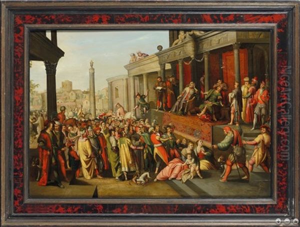 Extraction De La Pierre De La Folie Oil Painting by Ambrosius Francken the Elder