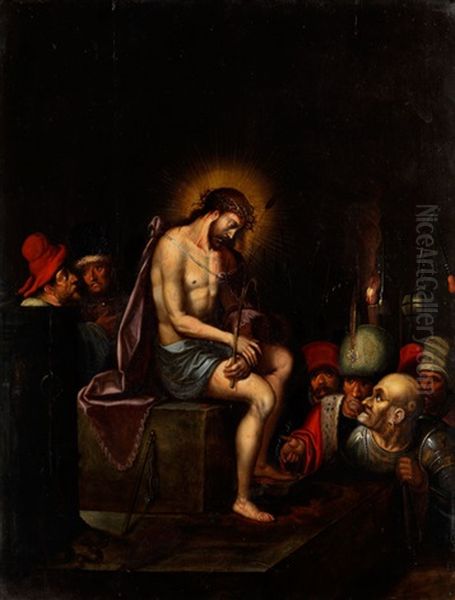 Die Verspottung Christ Oil Painting by Ambrosius Francken the Elder