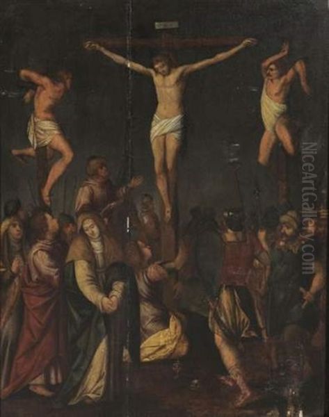 Le Golgotha Oil Painting by Ambrosius Francken the Elder