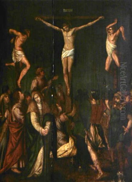 Le Golgotha Oil Painting by Ambrosius Francken the Elder