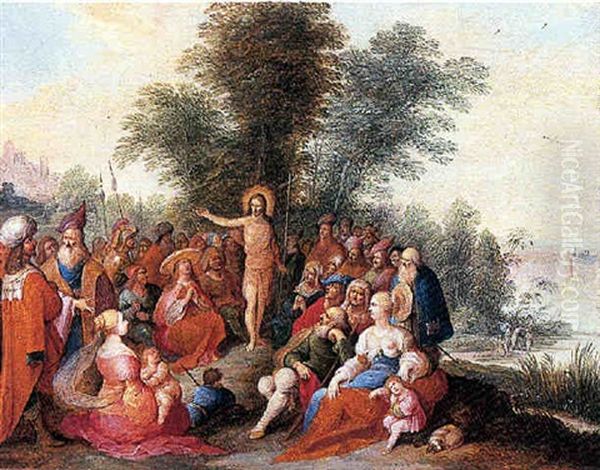 La Predication De Saint Jean-baptiste Oil Painting by Ambrosius Francken the Elder