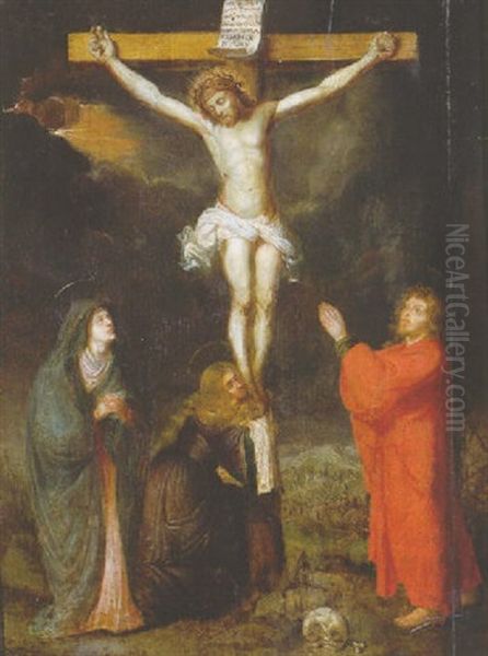 The Crucifixion Oil Painting by Ambrosius Francken the Elder