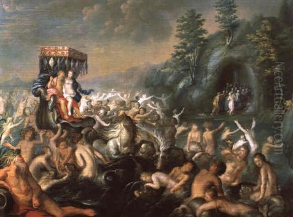 Der Triumph Des Neptun Oil Painting by Ambrosius Francken the Elder