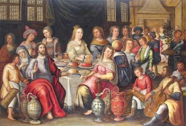 The Wedding Feast At Cana Oil Painting by Frans Francken the Elder