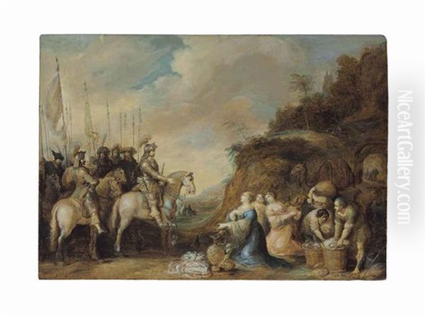 The Meeting Of David And Abigail Oil Painting by Frans Francken the Elder