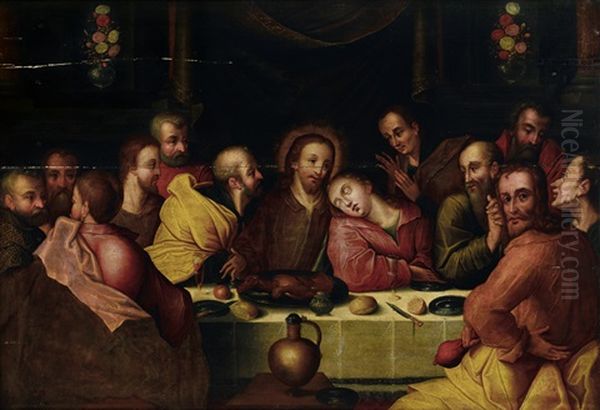 Ultima Cena Oil Painting by Frans Francken the Elder