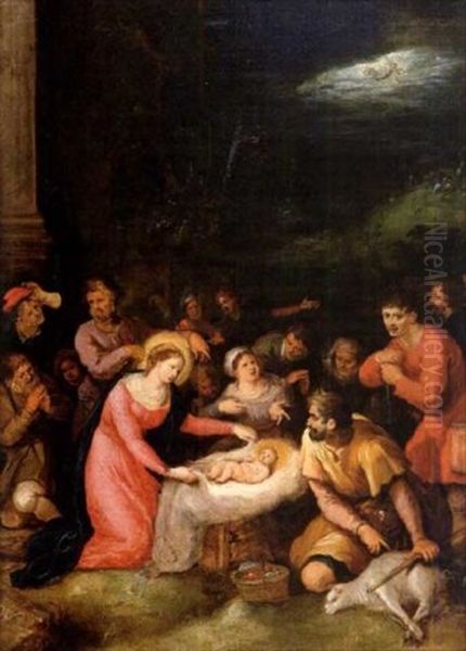 La Nativite Oil Painting by Frans Francken the Elder