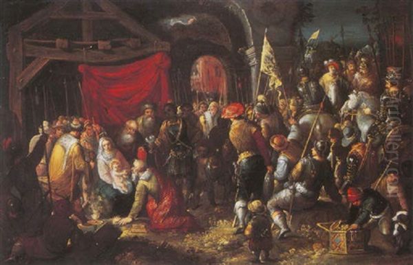 The Adoration Of The Magi Oil Painting by Frans Francken the Elder