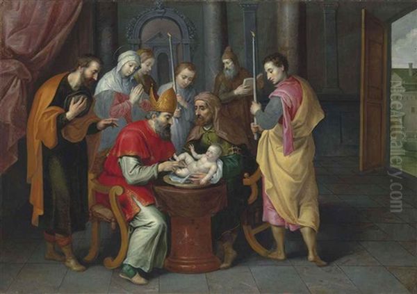 The Circumcision Oil Painting by Ambrosius Francken the Younger