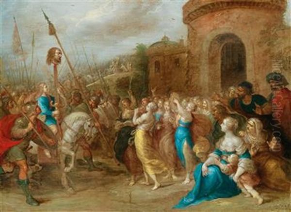 The Triumph Of David Oil Painting by Frans Francken the Younger