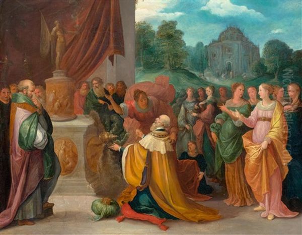 The Idolatry Of Salomo by Frans Francken the Younger