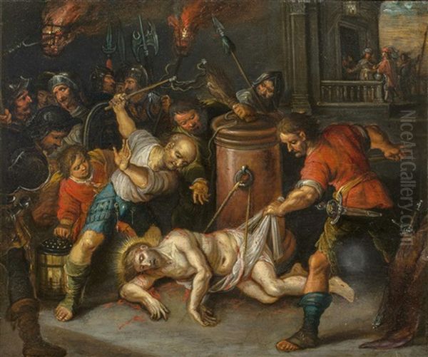 Geisselung Christi Oil Painting by Frans Francken the Younger