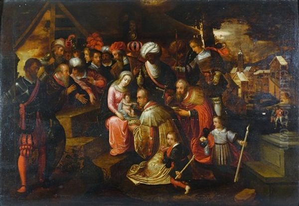 L'adoration Des Mages Oil Painting by Hieronymus Francken the Younger