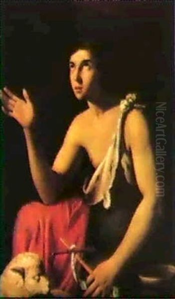 Saint John The Baptist Oil Painting by Guy (Guide) Francois