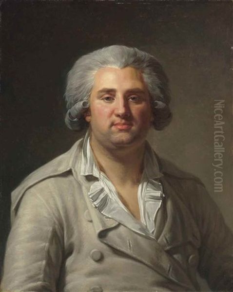 Portrait Of Trophime-gerard De Lally, Marquis De Lally-tollendal (1751-1830), Bust-length Oil Painting by Henri J. Francois