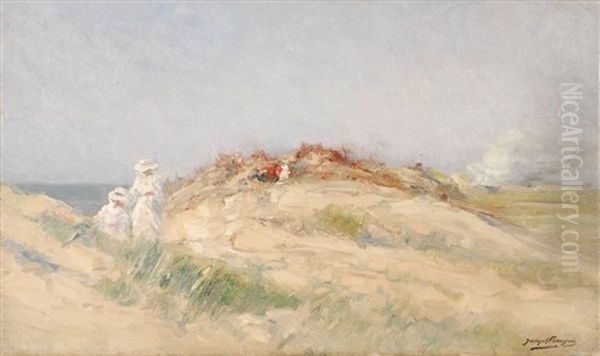 Promenade Dans Les Dunes Oil Painting by Joseph Charles Francois